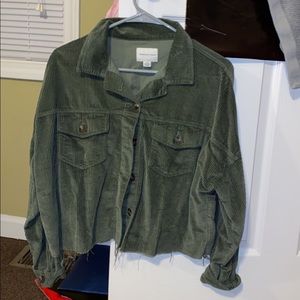 American Eagle Corduroy Button Down Top